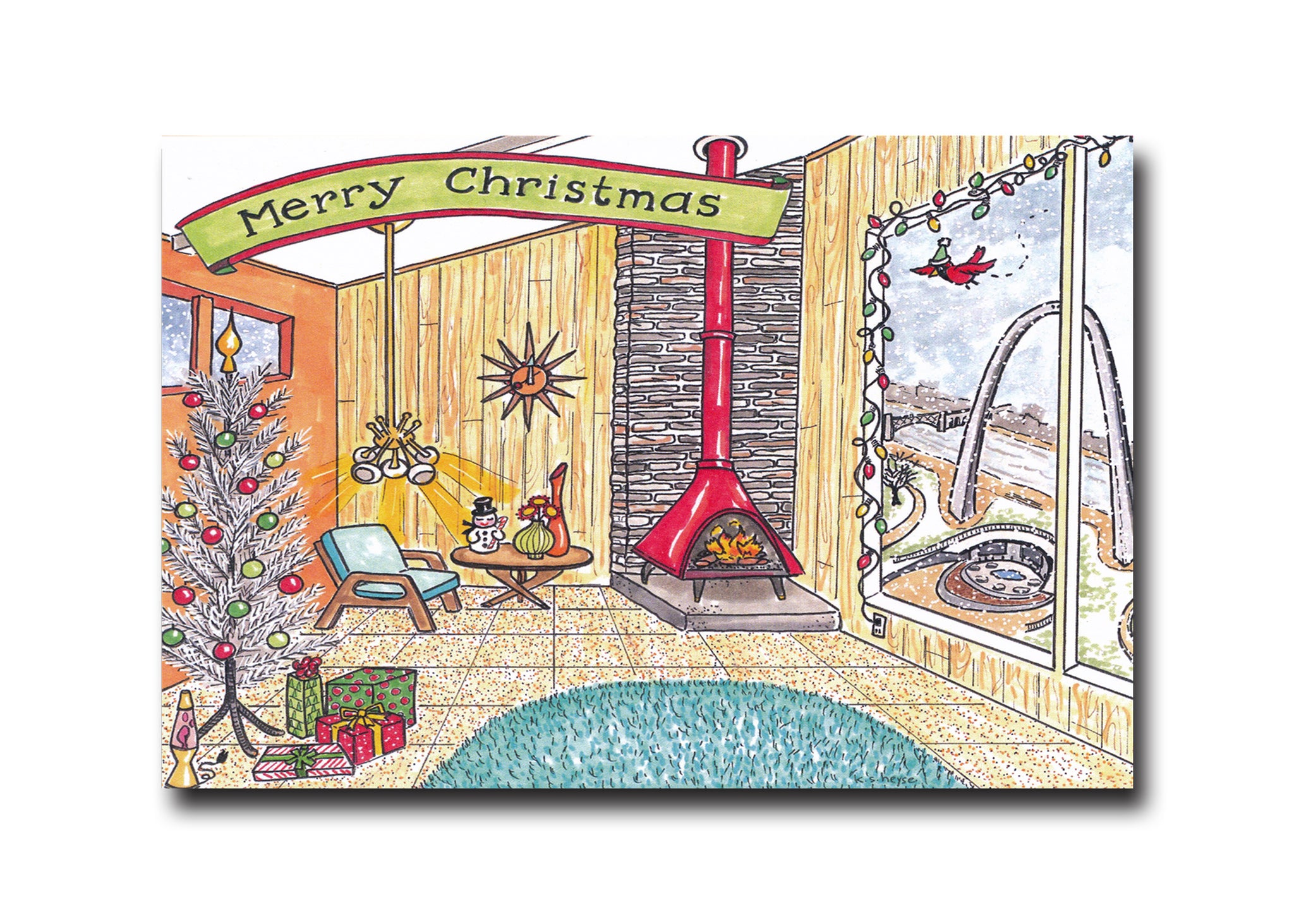 Goodnight St. Louis<br>Holiday Note Cards<br><br>Available Online and<br>at Retailers
