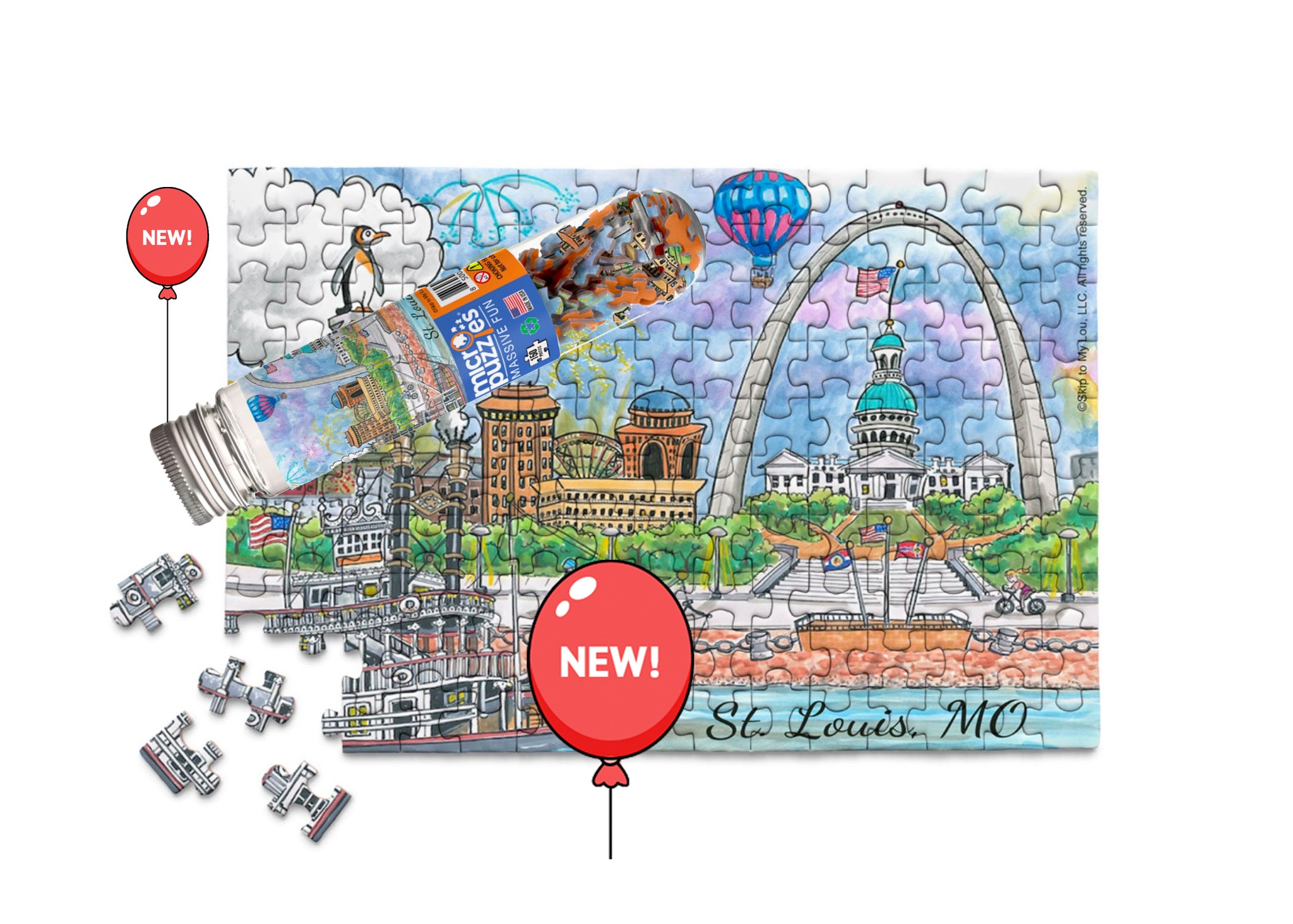A Goodnight St. Louis MicroPuzzle®<br><br>Available Online<br>and at Retailers