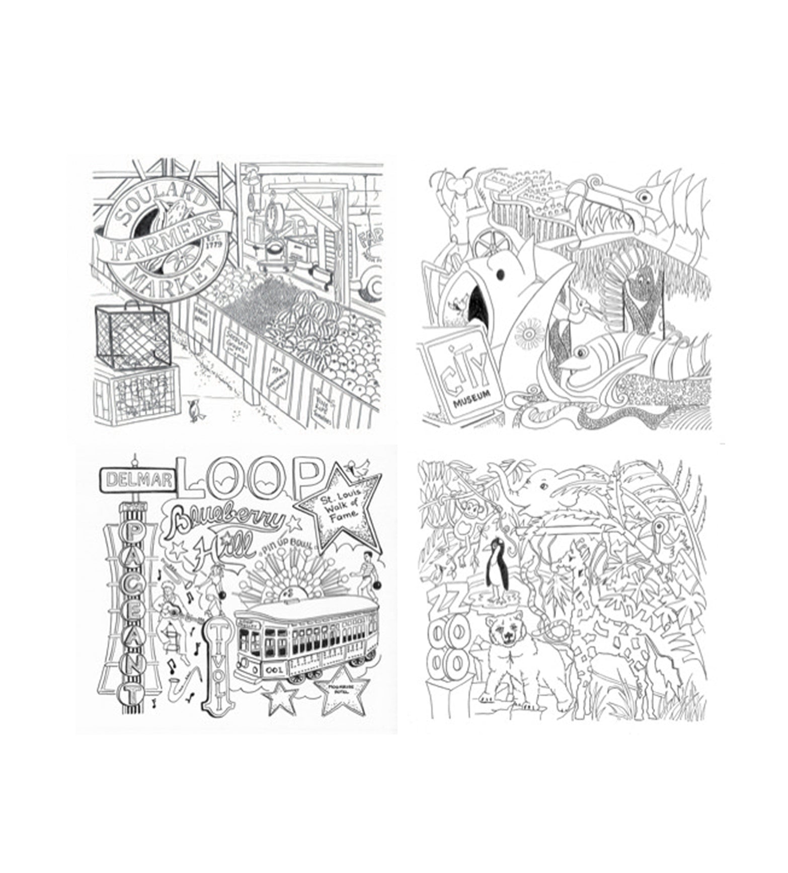 A Goodnight St. Louis Coloring Book<br>Soft Cover Only<br><br>Available Online and<br>at Retailers